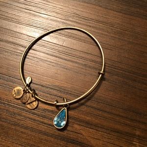 Alex and ani gold water drop bangle
